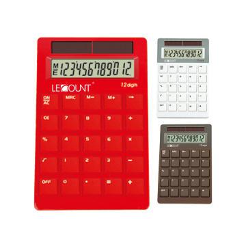 Calculatrice de bureau à double panneau solaire 12 chiffres (LC291)